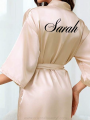 Peignoir en satin - champagne