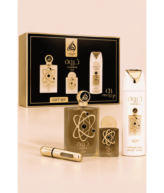 Coffret Tharwah Gold – Lattafa Pride