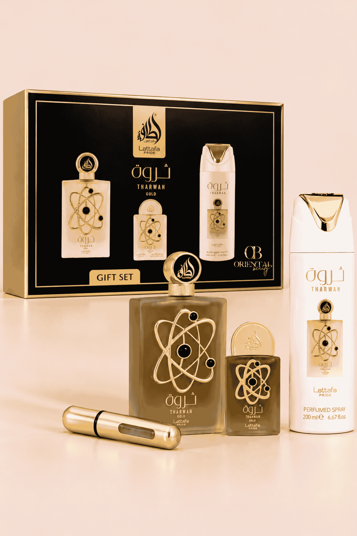 Coffret Tharwah Gold – Lattafa Pride